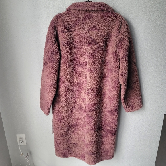 NWT Lululemon lab Textured Fleece Coat, Size 8, Diamond Dye Dusty Bronze Pelt - Picture 7 of 11